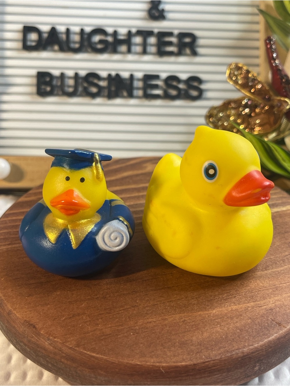 Graduation Rubber Duck + Classic Yellow Rubber Duck